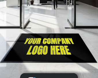 Custom Logo Business Doormat – Personalized Entrance Mat, Corporate Rug