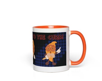 Bitchy Croissant Kick You To The Curb Mug With Orange Inside Accent