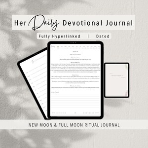 Digital Daily Devotional Journal | GoodNotes & Notability | Gratitude, Reflection Notebook Pages | Journal for Intentional Living