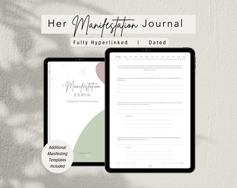 2026 Manifestation Journal: Daily Gratitude, Mindfulness (Digital Download)