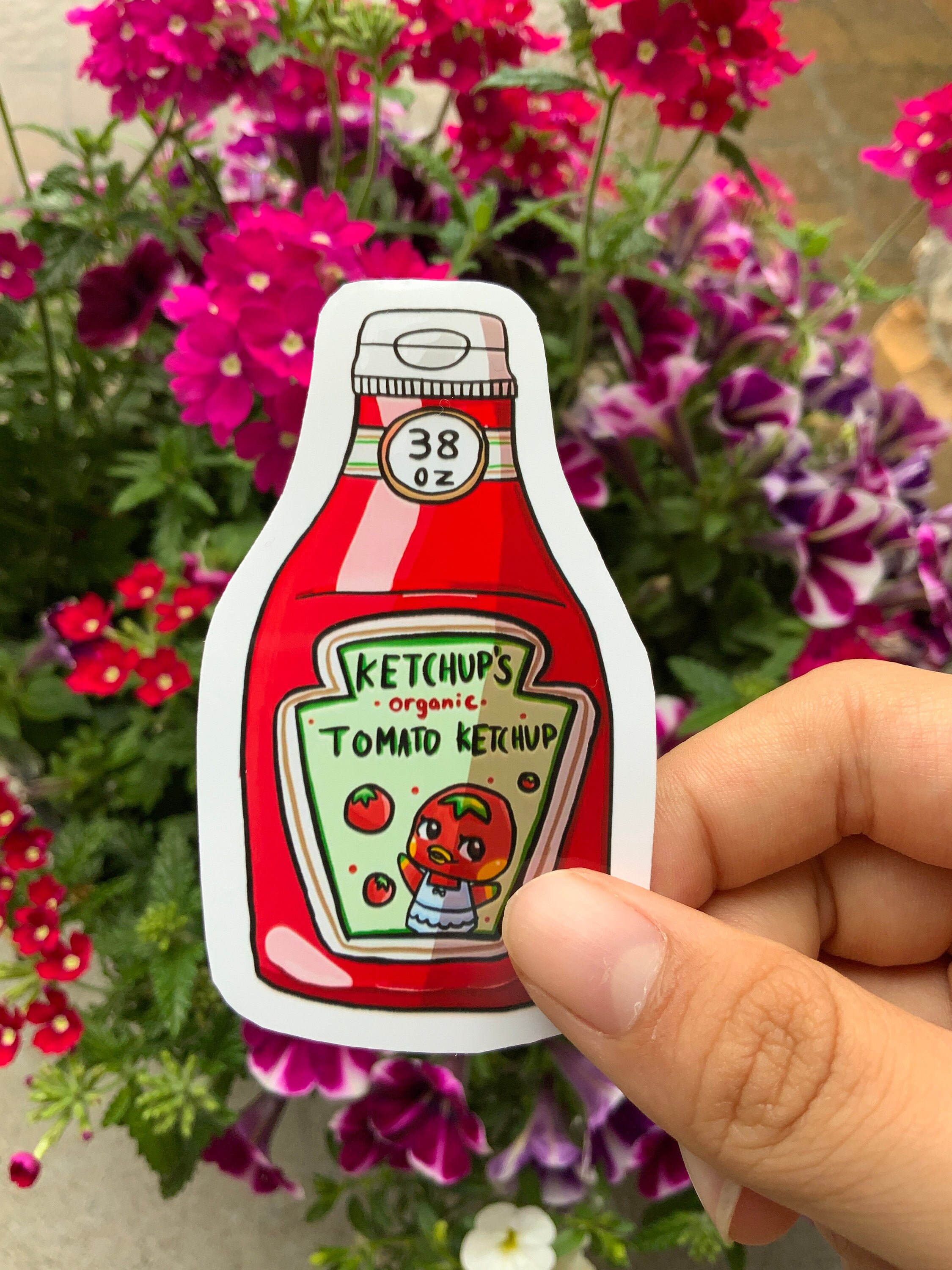 Ketchup animal crossing sticker Etsy