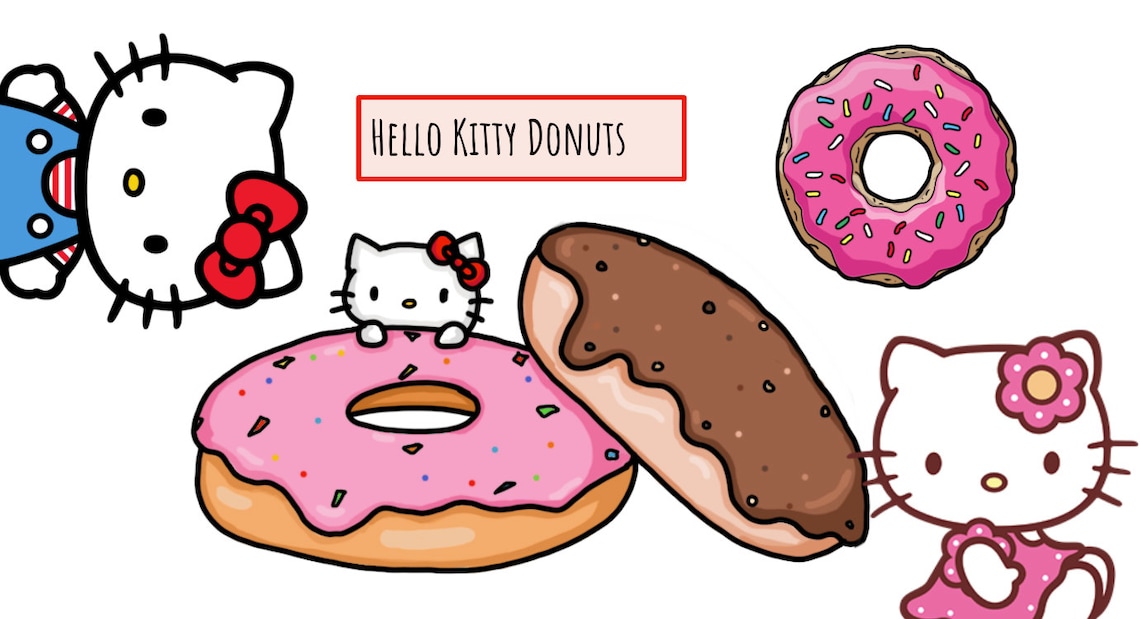 Hello Kitty Donuts Sticker | Etsy