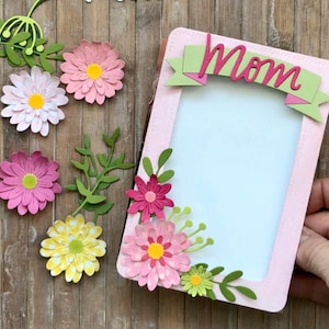 Tarjeta "MOM'S FRAME CARD", tarjeta del día de la madre, tarjeta de regalo de mamá, marco para mamá, regalo para mamá, tarjeta con marco de retrato