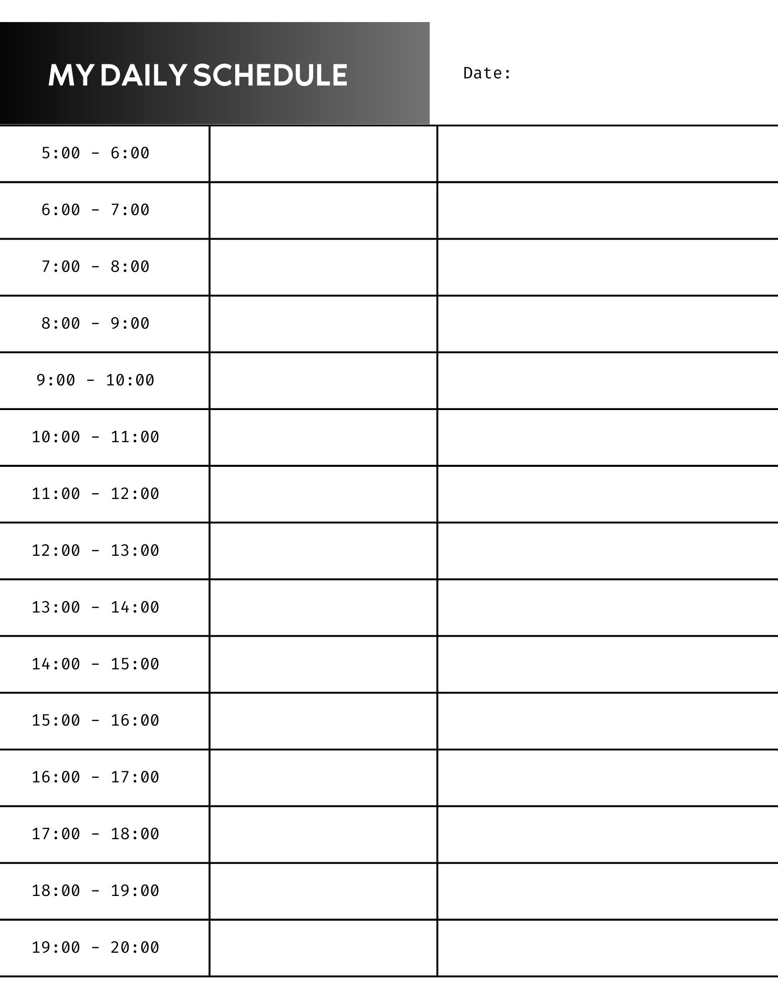 Weekly Planner Template, Daily Planner Template - Etsy