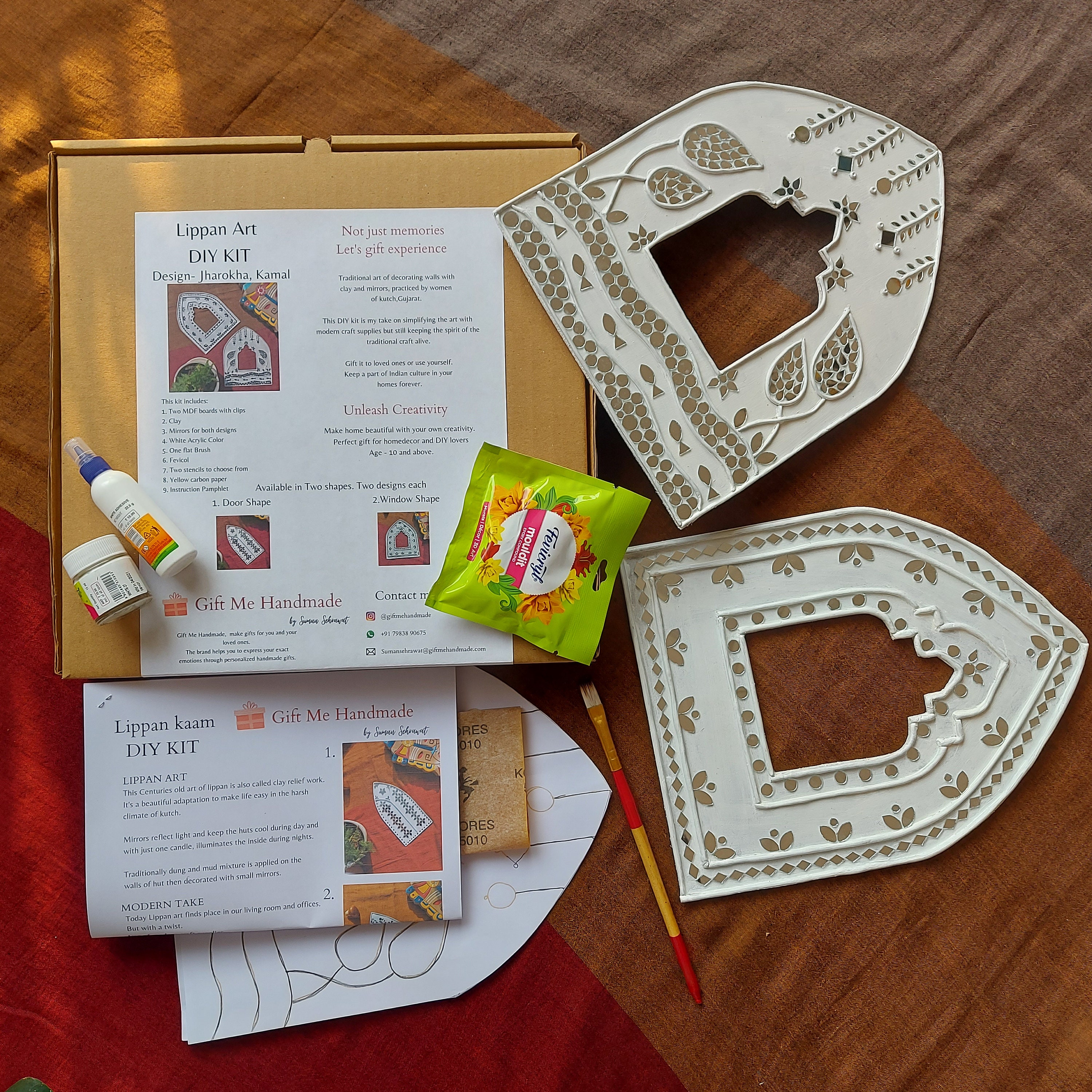 Buy The brown box Lippan Art Kit (Circle),Art and Craft Kit,Craft Kit,Craft  Kit for Adults,Hobby Kit,Hobby Craft,DIY Kit,Gift for Girls Age 10-15  Online at desertcartKUWAIT