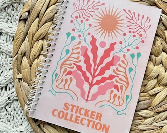 Sticker Collection Paradise Design | Reusable Sticker Book | Sticker Collection | Aesthetic | Stationery | 5.83x8.27 inch. | A5