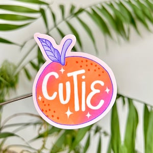 Cutie Clementine Sticker | Oranges | Fruit | Aesthetic | 2.5x3 in.