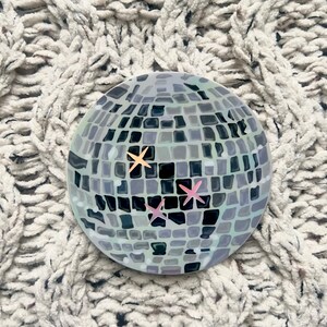 Holographic Classic Disco Ball Sticker Mirrorball Taylor Swift Groovy Aesthetic 3x3 in. image 2