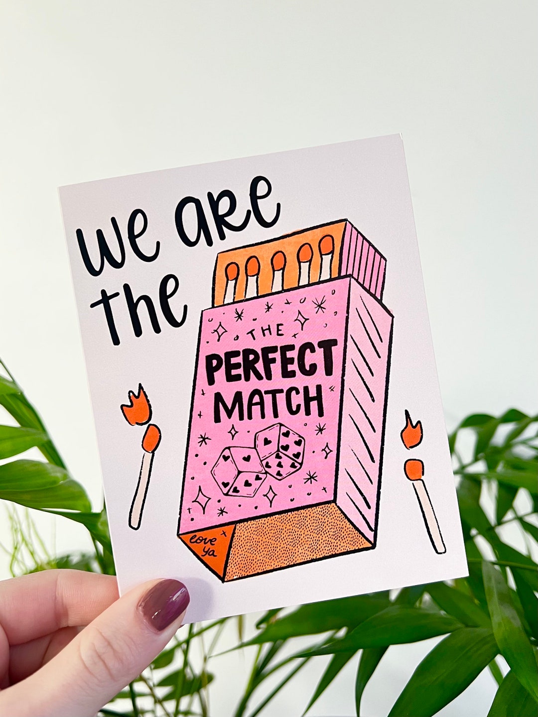 We Are the Perfect Match Card | Cute | Pink | Aesthetic | Funny | Gift ...