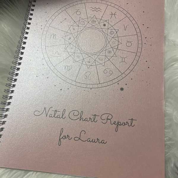 Rose Gold Birth Natal Chart Report Natal Chart Reading Star Chart Analysis Birthday Graduation Gift