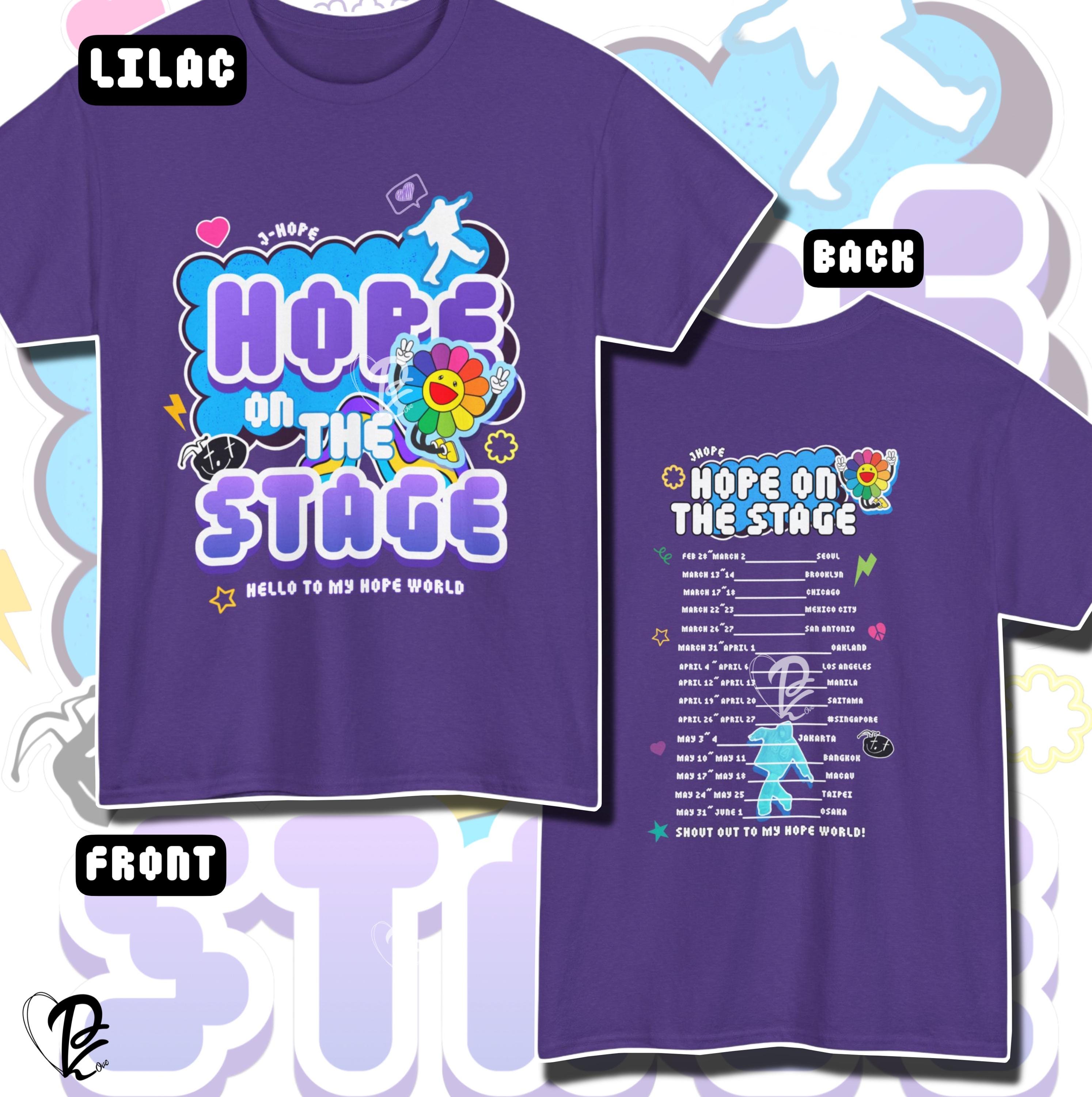 J-hope Hope on the Stage Tour T-shirt, Hope on the Street J-hope Hope on the Stage Tour T-shirt, Hope on the Street