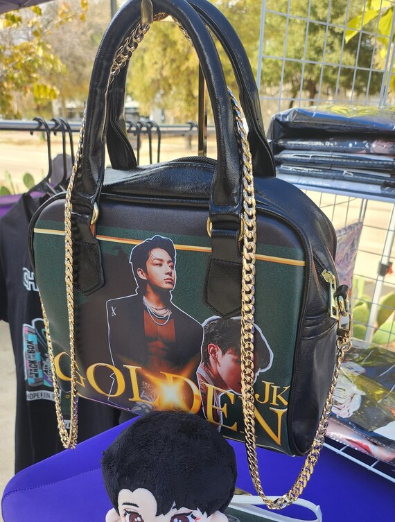 BTS JUNGKOOK Golden Shoulder Bag - A-KPOP