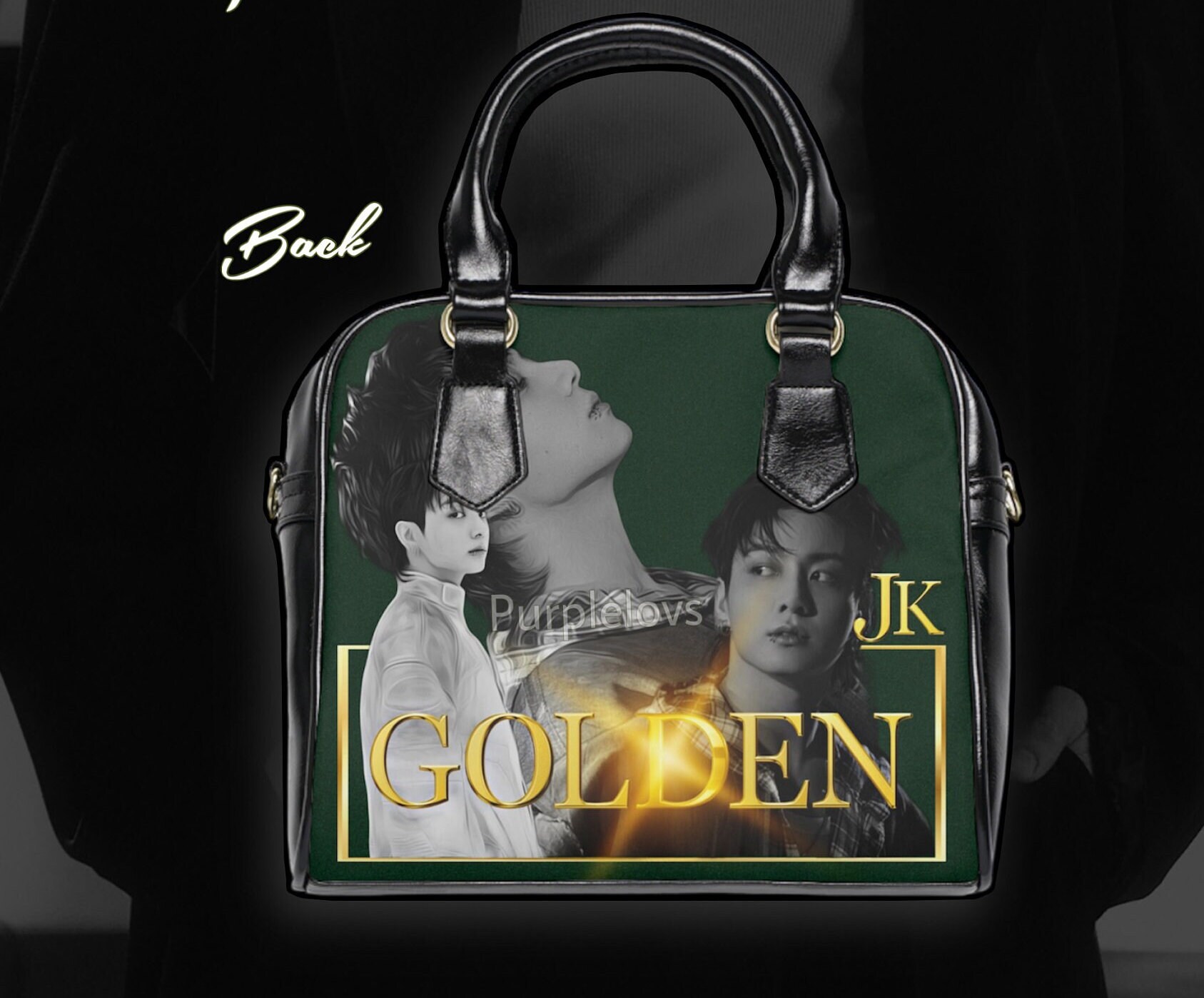 Jung Kook Golden Shoulder Handbag / Jk Shoulder Handbag - Etsy