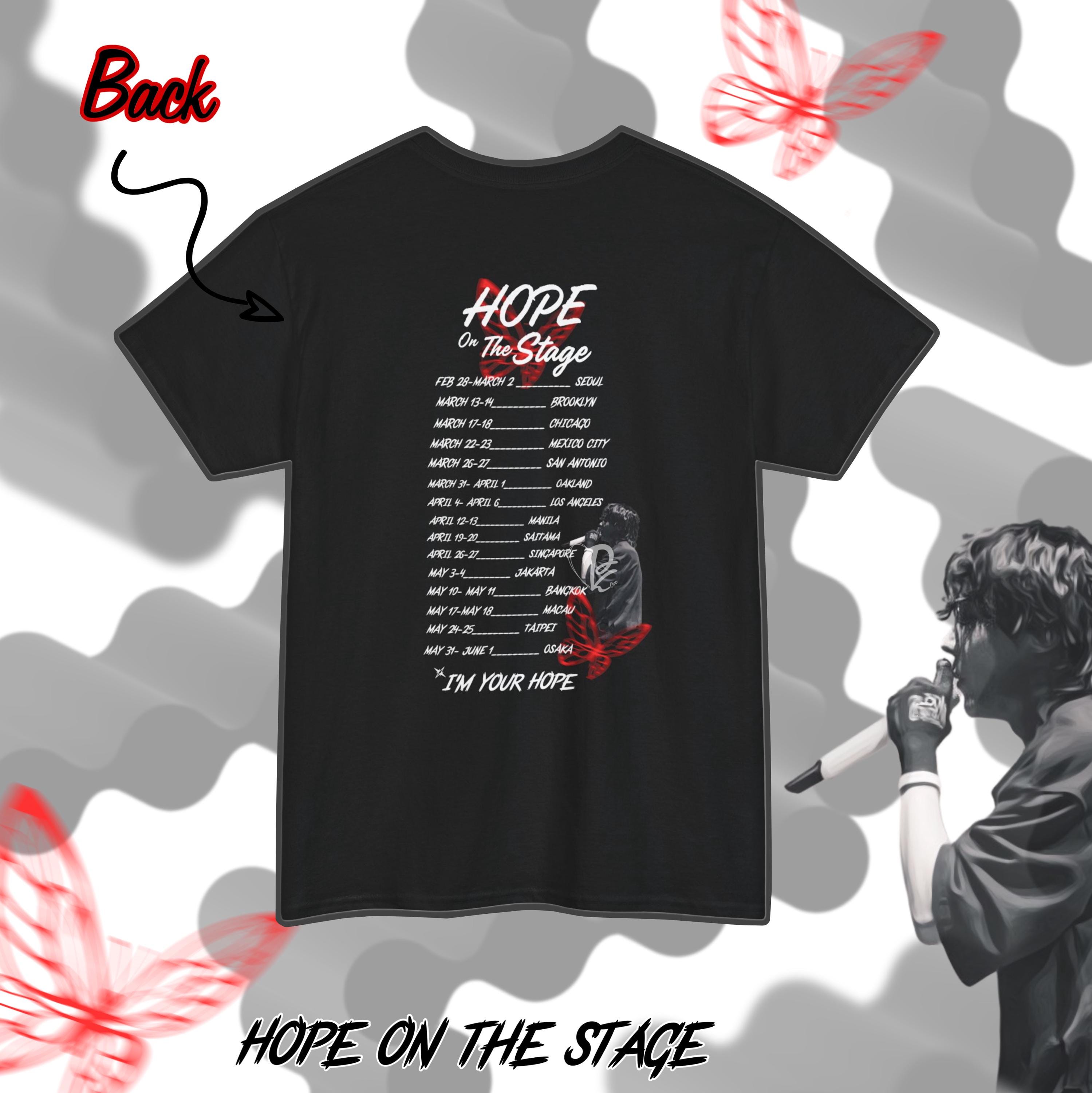 J-hope Hope on the Stage Tour T-shirt, Hope on the Street J-hope Hope on the Stage Tour T-shirt, Hope on the Street