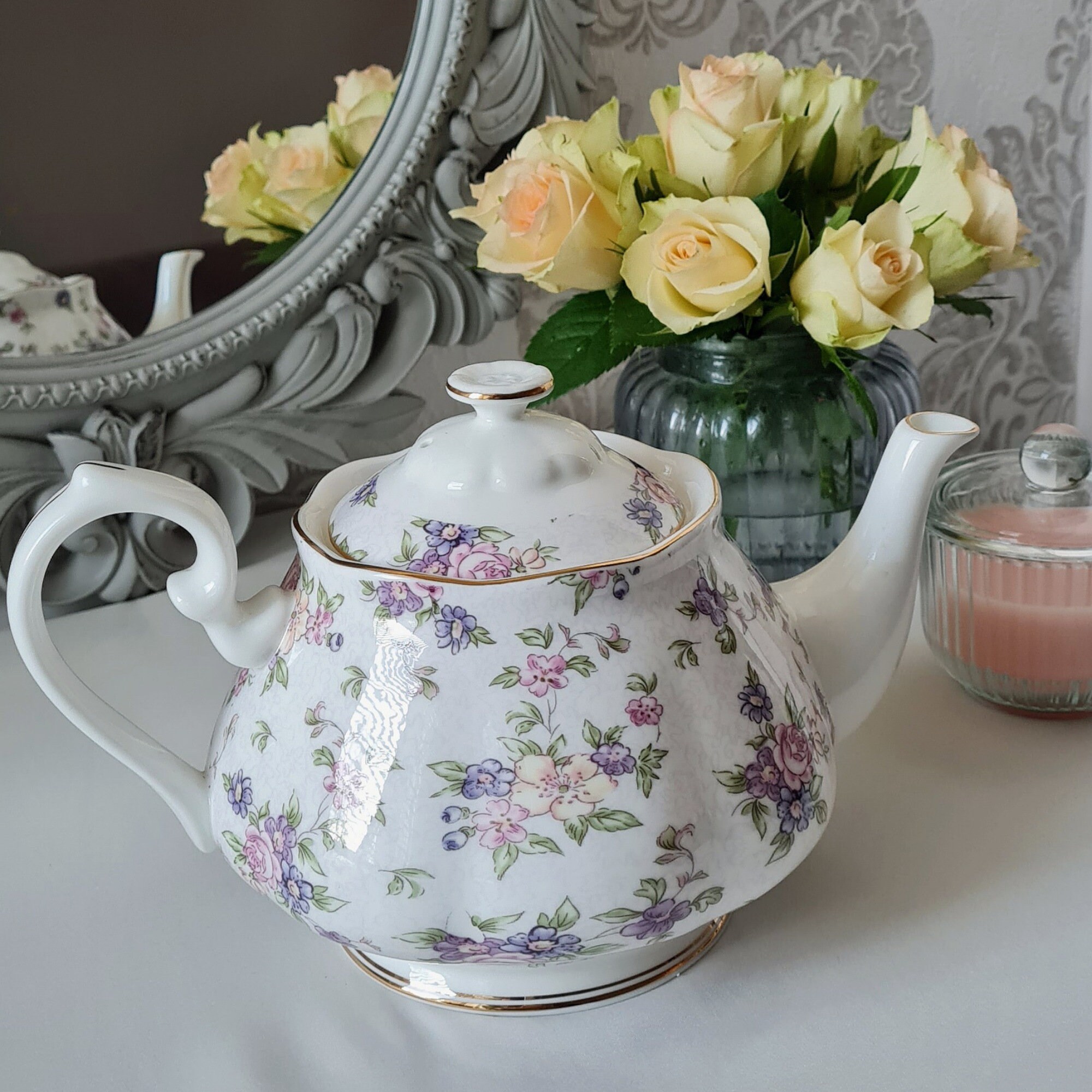 Limited edition luxury Porcelain Teapot Etsy