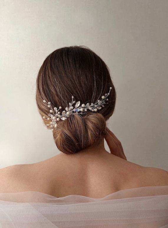 Crystal vine bridal hair comb by Thomas Knolls Crystal Bridal Hair Vine, Bridal Hair Comb, Wedding Hair  main image 2