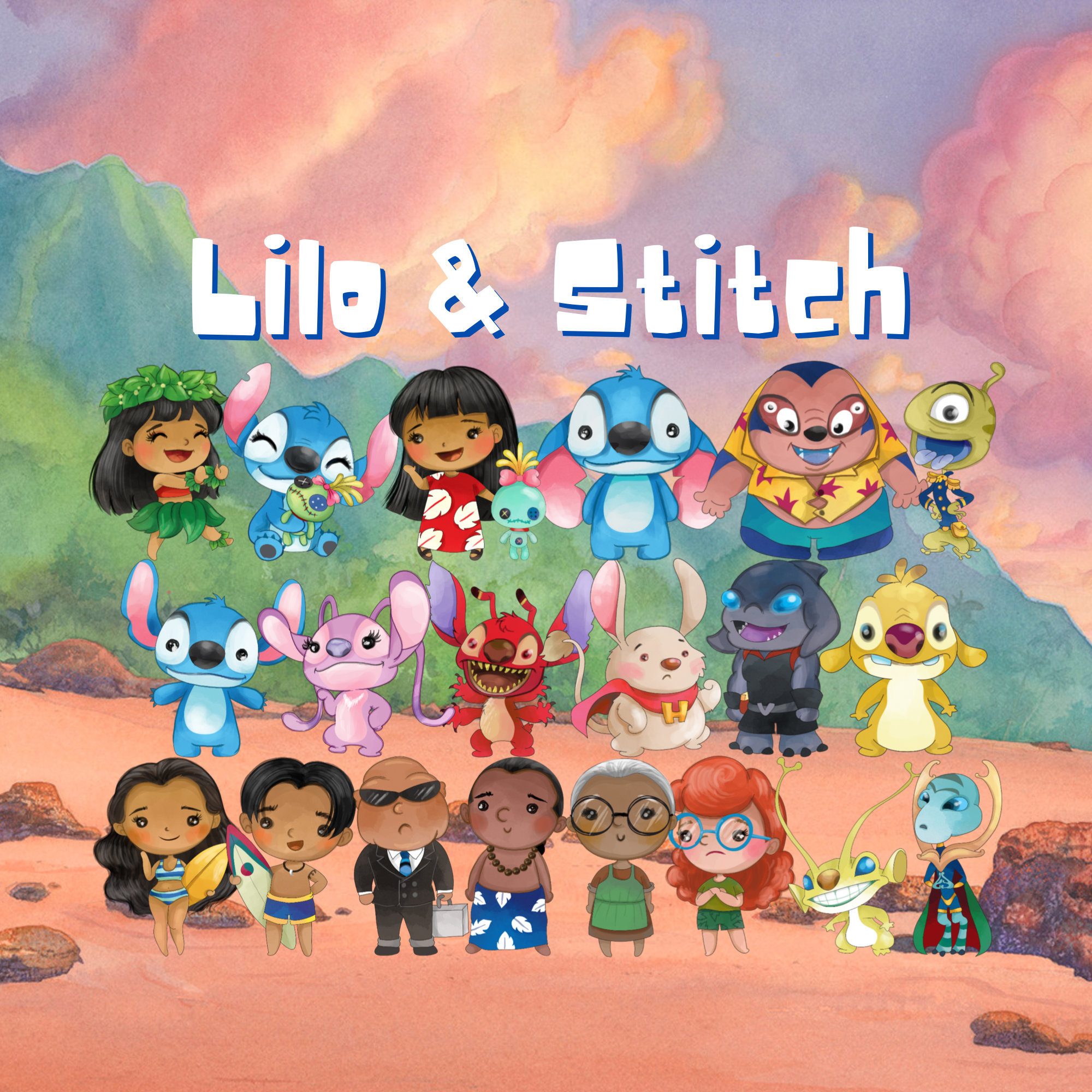Lilo & Stitch, Shibori Stitch Manta De Tapiz Tejida, 48 X 60