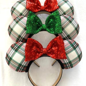 Christmas Plaid Ears