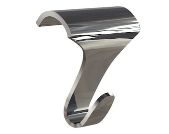 Nickel Picture Rail Hook – Victorian Moulding Hook – Hang Frames Without Drilling – Gallery Style | Sets of 5, 10, 20
