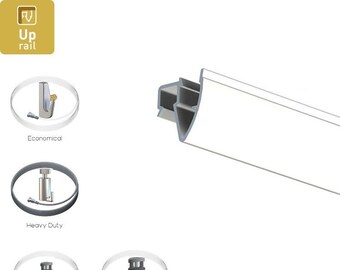 Ceiling Picture Hanging System – Complete Rail Kit – 200cm – Hang & Rehang Frames – Clean Finish