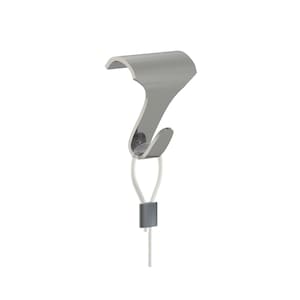 Nickel Moulding Hook for Gallery Hanging on Traditional Victorian Picture Rail Hooks, Also available in White or Brass finish