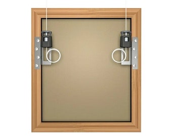 Frame Hanger for use with wooden picture frames picture hanging hardware