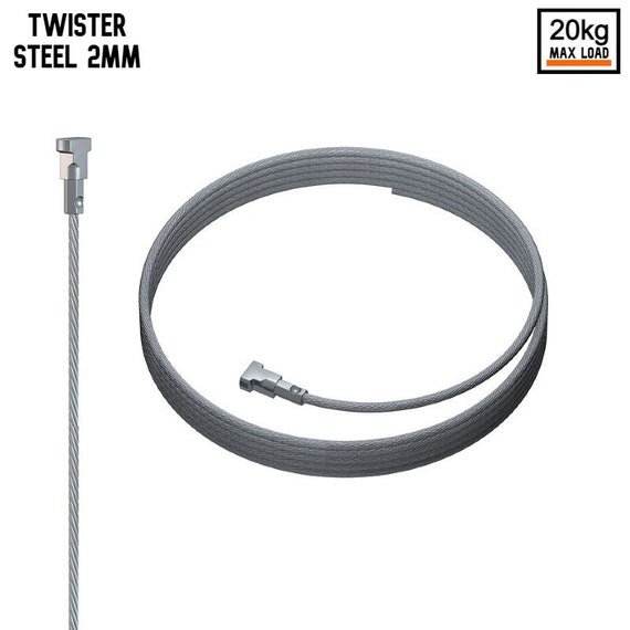Twister Perlon Transparent Wire or Heavy Duty Steel Cable 