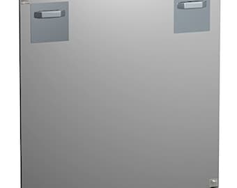 Self-adhesive hanging accessory for dibond or acrylic panels