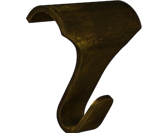 Bronze Finish | Victorian Picture Rail Hook | Moulding Hook for Period Homes No | Drill Hanging | Sets of 5, 10, 20