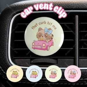 Funny Car Vent Clips, My Driving Scares Me Too, Don't Know How To Drive, Hitting Curbs, New Driver Car Freshner Clip Accessory Decor Gift