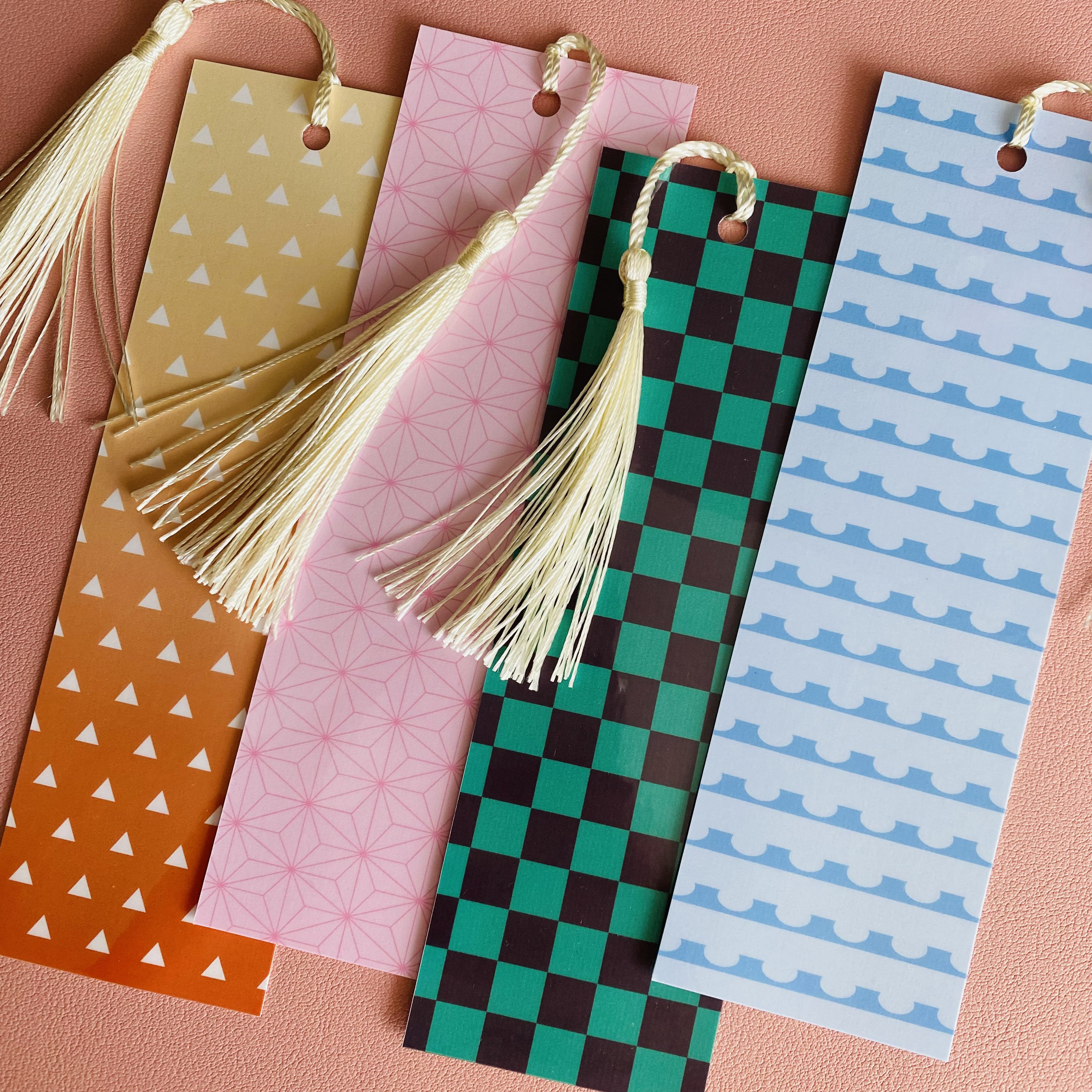 Anime Themed Pattern Bookmarks - Manga Inspired Chibi