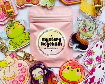 Mystery Acrylic Keychain, Surprise Keychain Box, Cute Froggy Random Keyring Gift, Mystery Box, Blind Keychain Grab Bag Stocking Stuffer Gift