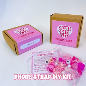 Make Your Own Beaded Phone Strap - DIY Mobile Phone Chain Craft Activity Kit - DIY Activities for Adults & Kids, Gift Idea, Stocking Filler