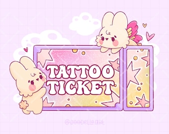 Tattoo Ticket - Tattoo Pass - One Time Tattoo Permision
