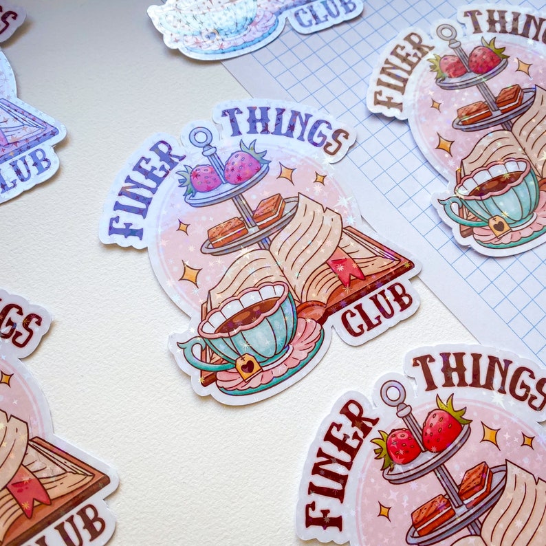 The Finer Things Club Sticker, the Office TV Show Dunder Mifflin Pam ...
