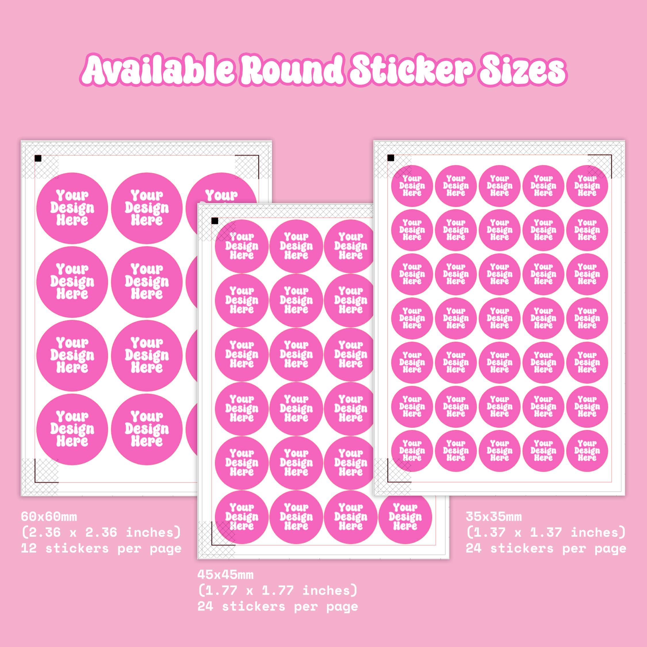Custom Round Sticker Labels for Small Businesses, Personalized Glossy ...