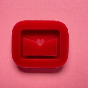 Molde de silicona de sobre de carta de amor para resina, acrílico, molde de silicona, coctelera