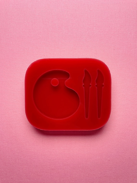 Mini Paint Palette Mold Resin /silicone Mold for Resin Etsy