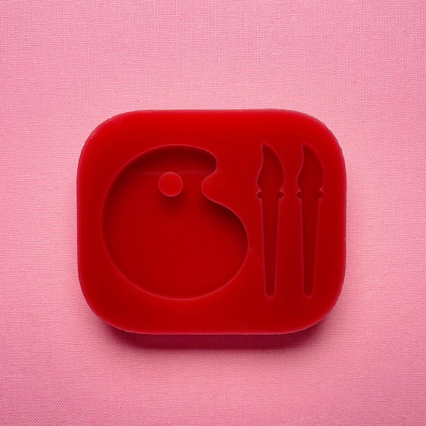 Paint Palette Mold Etsy