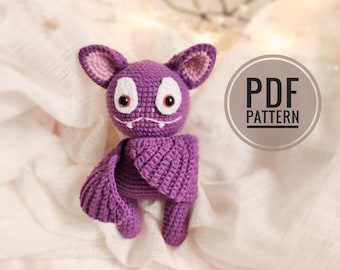 Bat crochet pattern, amigurumi bat pattern, baby bat pattern, halloween crochet pattern