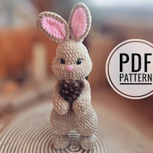 Crochet Bunny PATTERN - Amigurumi Bunny pdf tutorial - Crochet Rabbit Pattern - Amigurumi crochet pattern