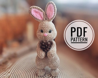 Crochet Bunny PATTERN - Amigurumi Bunny pdf tutorial - Crochet Rabbit Pattern - Amigurumi crochet pattern