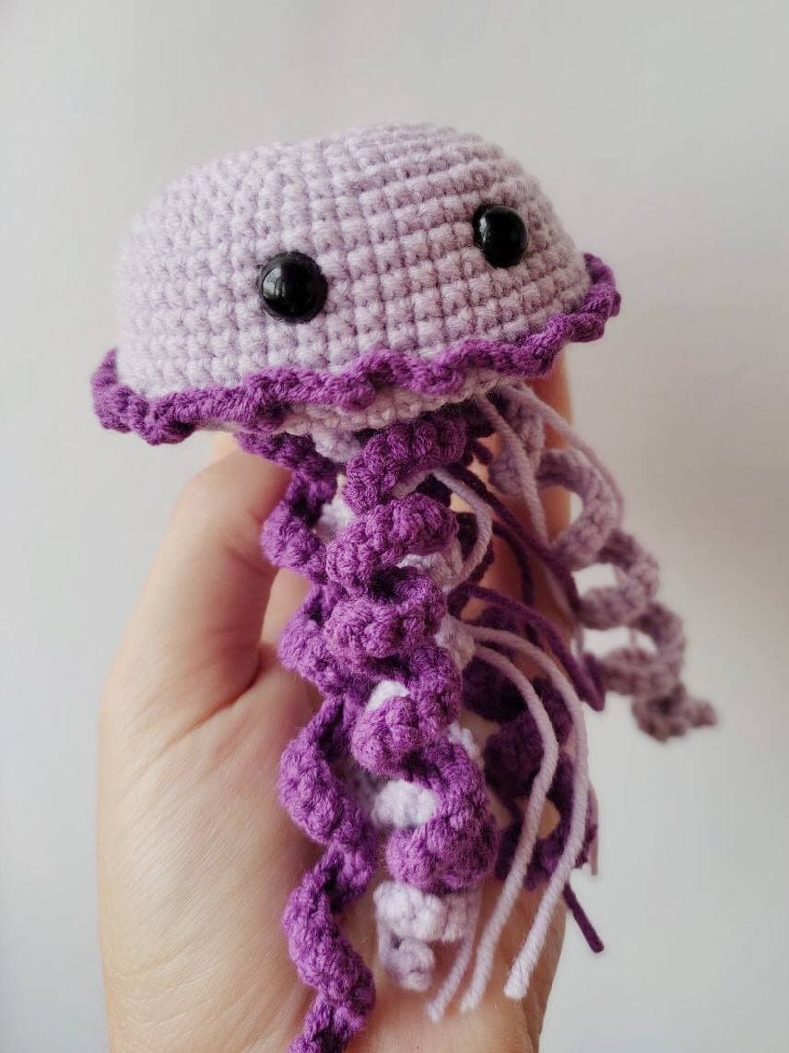 Amigurumi Jellyfish Crochet Pattern Jellyfish Baby Rattle PDF Etsy