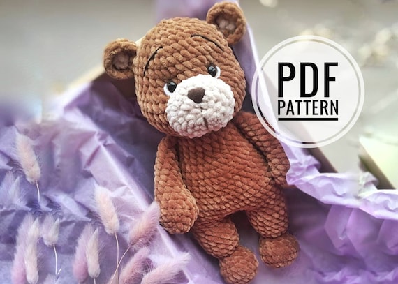 Bear amigurumi crochet pattern, crochet pattern bear, teddy bear pdf pattern, pdf tutorial