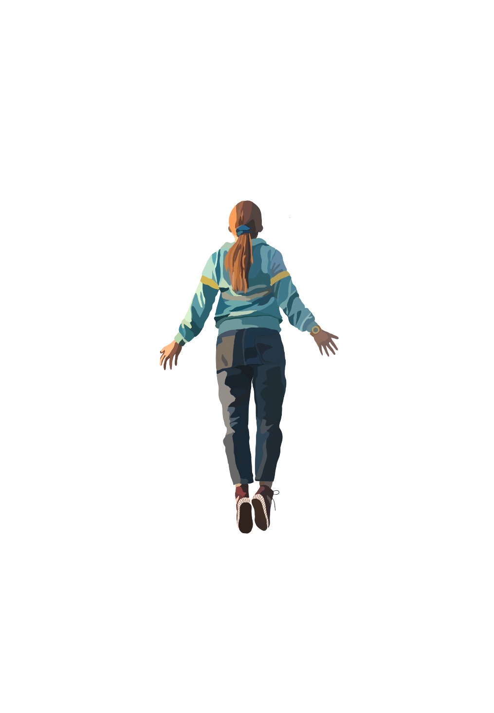 DIGITAL DOWNLOAD Max Stranger Things Print, Plain White Background, A4