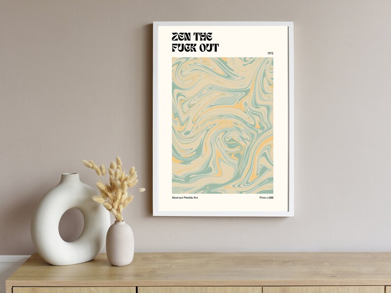 Aura Poster, Retro Gradient Poster, Grainy Gradient, Affirmation Poster ...