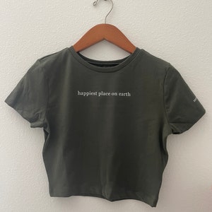 Happiest place on earth shirt or crop top