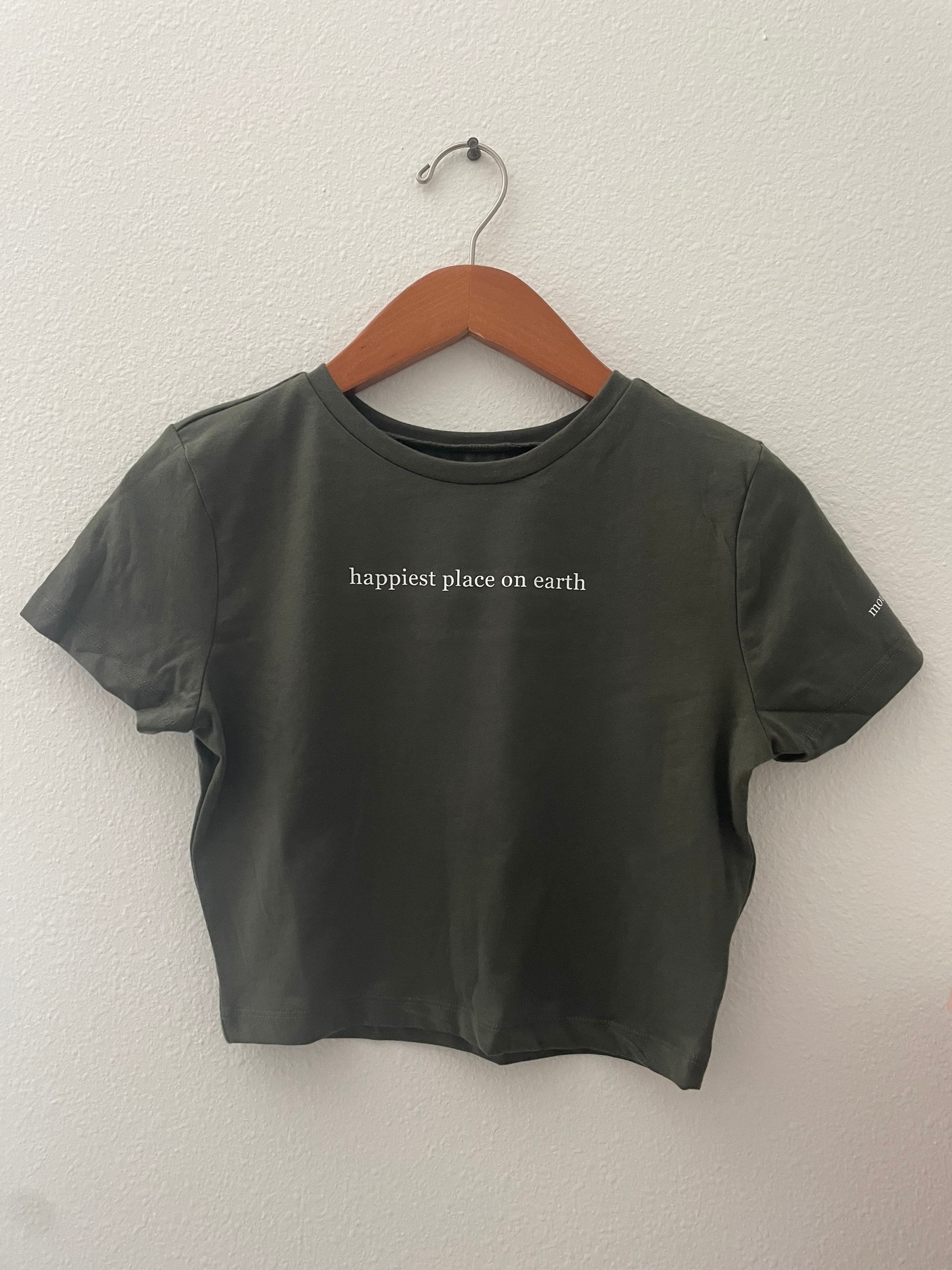 Shirt of crop-top van de gelukkigste plek op aarde