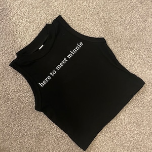 Here to meet Minnie girls crop top