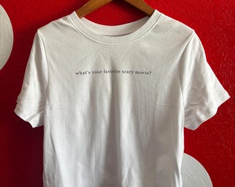 Haut court ou t-shirt film effrayant